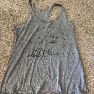 Gray Coachella Graphic Tank Top